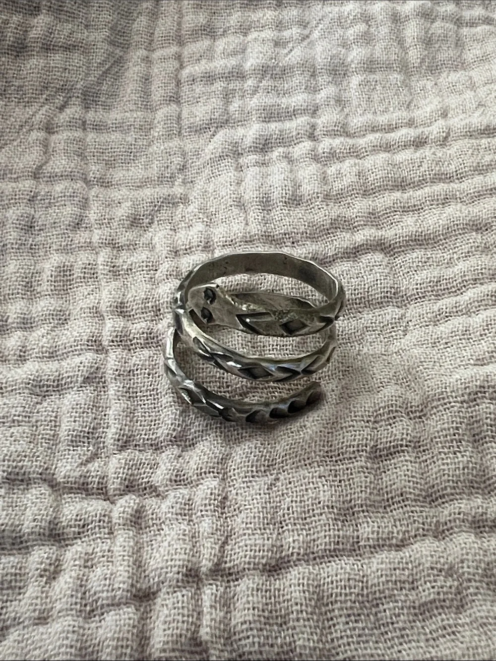 The Pony Express - Rattler’s Snake Ring - Sterling Silver
